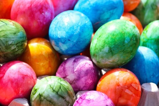 Close up of coloured marbles representing difference