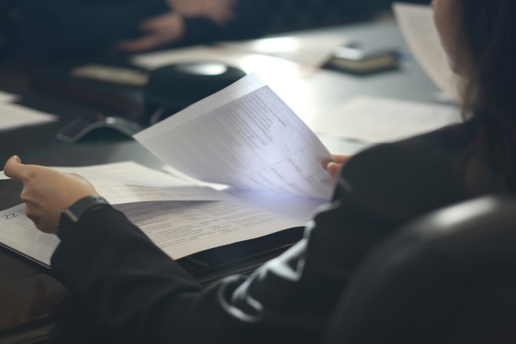 Administration application paperwork